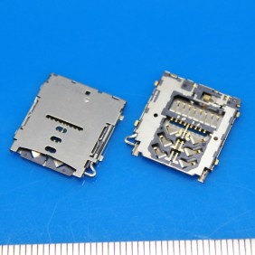 Коннектор SIM/MMC карты для телефона Samsung SM-A300F Galaxy A3, большой